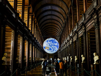 General view of Trinity College Library in Dublin, Ireland, on November 2024 (