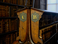 General view of Trinity College Library in Dublin, Ireland, on November 2024 (