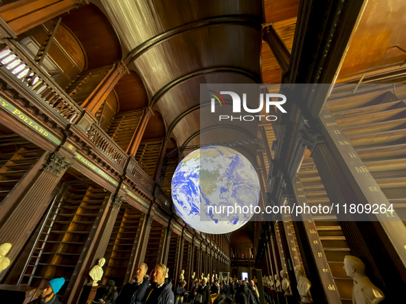 General view of Trinity College Library in Dublin, Ireland, on November 2024 