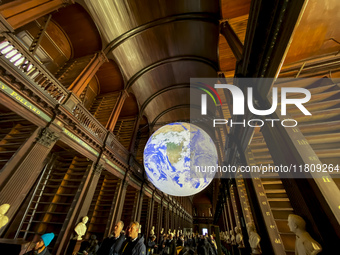 General view of Trinity College Library in Dublin, Ireland, on November 2024 (