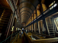 General view of Trinity College Library in Dublin, Ireland, on November 2024 (