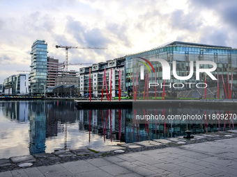 General view of Dublin Docklands in Dublin, Ireland, on November 2024 (