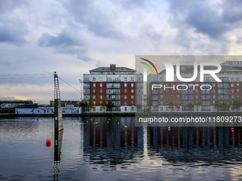 General view of Dublin Docklands in Dublin, Ireland, on November 2024 (