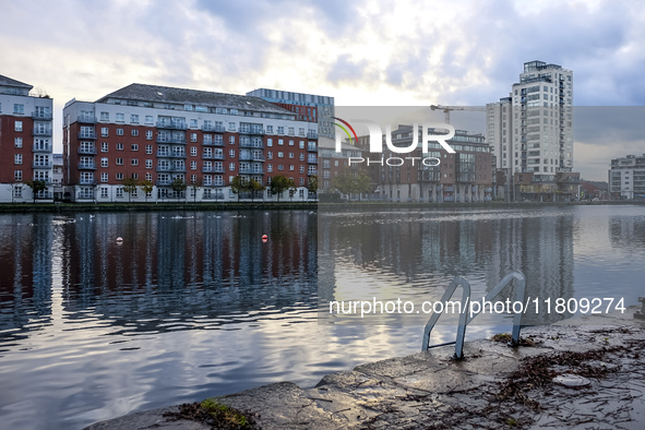 General view of Dublin Docklands in Dublin, Ireland, on November 2024 