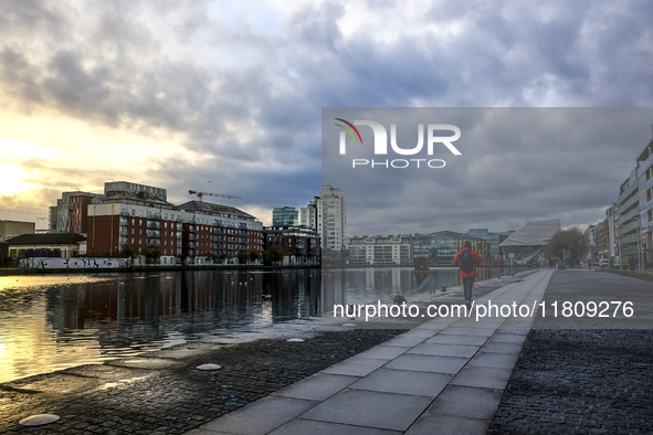 General view of Dublin Docklands in Dublin, Ireland, on November 2024 