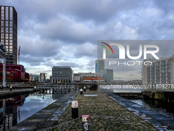 General view of Dublin Docklands in Dublin, Ireland, on November 2024 (