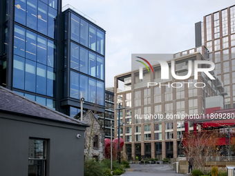 General view of Dublin Docklands in Dublin, Ireland, on November 2024 (