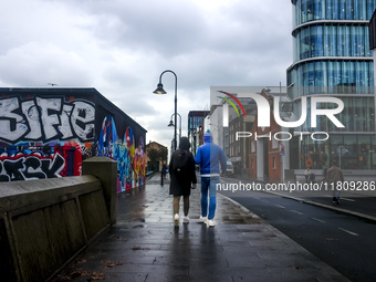 General view of Dublin Docklands in Dublin, Ireland, on November 2024 (