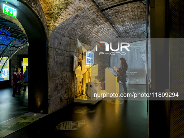 General view of the interior of EPIC, The Irish Emigration Museum, in Dublin, Ireland, on November 2024 