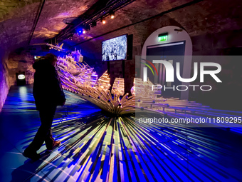 General view of the interior of EPIC, The Irish Emigration Museum, in Dublin, Ireland, on November 2024 (