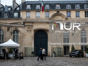 The Hotel de Matignon hosts meetings between Prime Minister Michel Barnier and the leaders of the opposition groups in Parliament in Paris,...