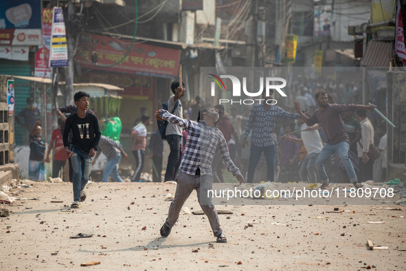 At least 50 people are injured in clashes among the students of Kabi Nazrul College, Suhrawardy College, and Dr. Mahbubur Rahman Molla Colle...