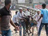 At least 50 people are injured in clashes among the students of Kabi Nazrul College, Suhrawardy College, and Dr. Mahbubur Rahman Molla Colle...