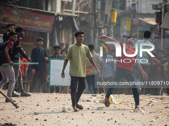 At least 50 people are injured in clashes among the students of Kabi Nazrul College, Suhrawardy College, and Dr. Mahbubur Rahman Molla Colle...