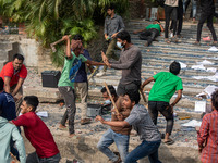 At least 50 people are injured in clashes among the students of Kabi Nazrul College, Suhrawardy College, and Dr. Mahbubur Rahman Molla Colle...