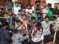 At least 50 people are injured in clashes among the students of Kabi Nazrul College, Suhrawardy College, and Dr. Mahbubur Rahman Molla Colle...