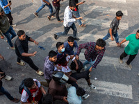 At least 50 people are injured in clashes among the students of Kabi Nazrul College, Suhrawardy College, and Dr. Mahbubur Rahman Molla Colle...