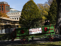 The official White House Christmas Tree arrives in Washington, DC, on November 25, 2024, and is received by First Lady Jill Biden. Here are...