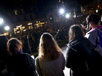 Thousands of women demonstrate in Barcelona, Catalonia, Spain, on November 25, 2024, convened by various parties, unions, and feminist organ...