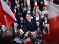 In Krakow, Poland, on November 24, 2024, the newly presented presidential candidate, Polish historian and president of the Institute of Nati...