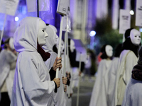 A feminist demonstration takes place in Madrid, Spain, on November 25, 2024. (