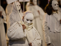 A feminist demonstration takes place in Madrid, Spain, on November 25, 2024. (