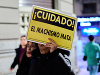 A feminist demonstration takes place in Madrid, Spain, on November 25, 2024. (