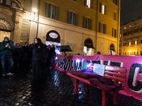 Participants gather for the demonstration on the occasion of the International Day for the Elimination of Violence against Women outside Mon...