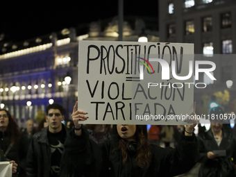 International Day for the Elimination of Violence against Women takes place in Madrid, Spain, on November 25, 2024. (