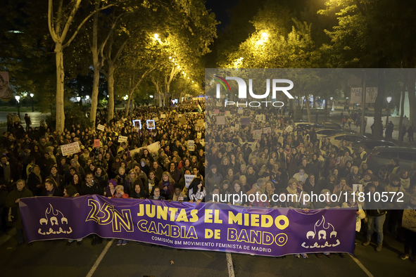 International Day for the Elimination of Violence against Women takes place in Madrid, Spain, on November 25, 2024. 