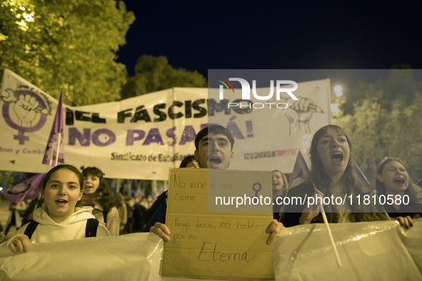 International Day for the Elimination of Violence against Women takes place in Madrid, Spain, on November 25, 2024. 