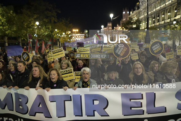 International Day for the Elimination of Violence against Women takes place in Madrid, Spain, on November 25, 2024. 