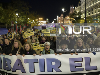 International Day for the Elimination of Violence against Women takes place in Madrid, Spain, on November 25, 2024. (