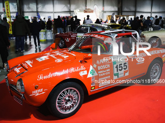 A general view of an Alfa Romeo car is on display during the Milano AutoClassica fair at Rho Fieramilano in Milan, Italy, on November 17, 20...