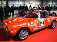 A general view of an Alfa Romeo car is on display during the Milano AutoClassica fair at Rho Fieramilano in Milan, Italy, on November 17, 20...