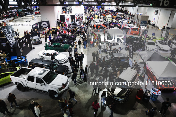 A car is on display during the Milano AutoClassica fair at Rho Fieramilano in Milan, Italy, on November 17, 2024. 