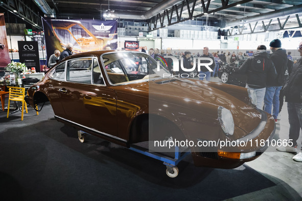 A car is on display during the Milano AutoClassica fair at Rho Fieramilano in Milan, Italy, on November 17, 2024. 