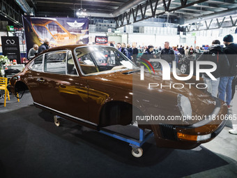 A car is on display during the Milano AutoClassica fair at Rho Fieramilano in Milan, Italy, on November 17, 2024. (