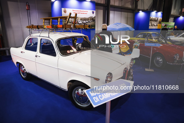 A car is on display during the Milano AutoClassica fair at Rho Fieramilano in Milan, Italy, on November 17, 2024. 