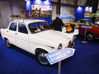 A car is on display during the Milano AutoClassica fair at Rho Fieramilano in Milan, Italy, on November 17, 2024. (