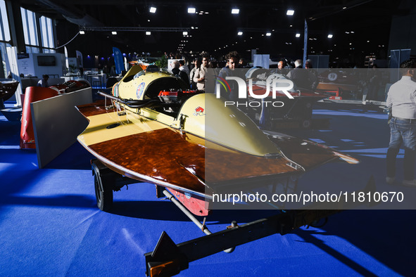 A car is on display during the Milano AutoClassica fair at Rho Fieramilano in Milan, Italy, on November 17, 2024. 