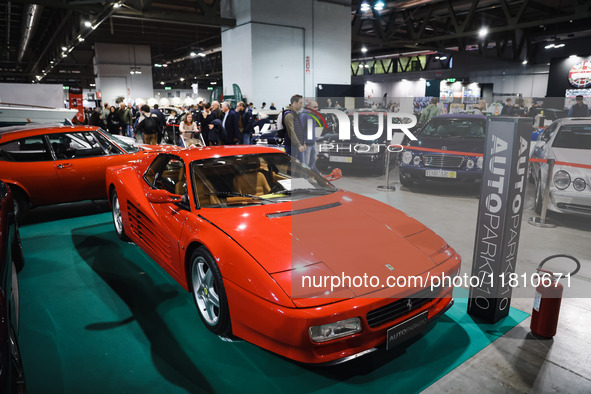 A car is on display during the Milano AutoClassica fair at Rho Fieramilano in Milan, Italy, on November 17, 2024. 