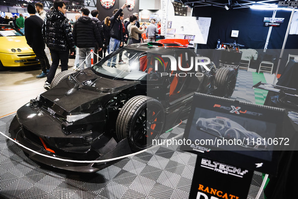 A car is on display during the Milano AutoClassica fair at Rho Fieramilano in Milan, Italy, on November 17, 2024. 