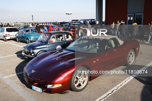 A car is on display during the Milano AutoClassica fair at Rho Fieramilano in Milan, Italy, on November 17, 2024. 