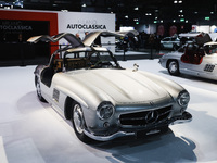 A general view of a BMW car is on display during the Milano AutoClassica fair at Rho Fieramilano in Milan, Italy, on November 17, 2024 (