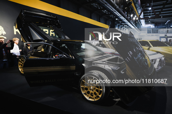 A car is on display during the Milano AutoClassica fair at Rho Fieramilano in Milan, Italy, on November 17, 2024. 