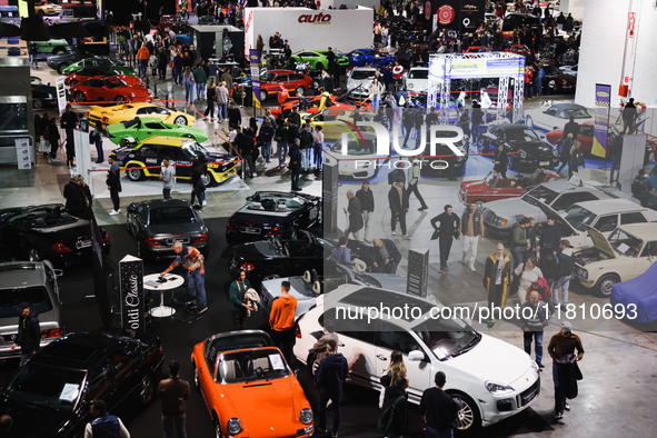 A car is on display during the Milano AutoClassica fair at Rho Fieramilano in Milan, Italy, on November 17, 2024. 