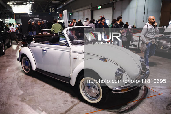 A car is on display during the Milano AutoClassica fair at Rho Fieramilano in Milan, Italy, on November 17, 2024. 