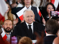 Law and Justice party leader Jaroslaw Kaczynski during the convention in Krakow, Poland on November 24, 2024. The biggest Polish opposition...