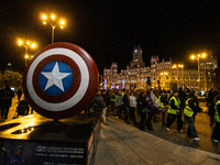 Thousands of people take to the streets of Madrid, Spain, on November 25, 2024, during the demonstration organized by the 8M Commission on t...